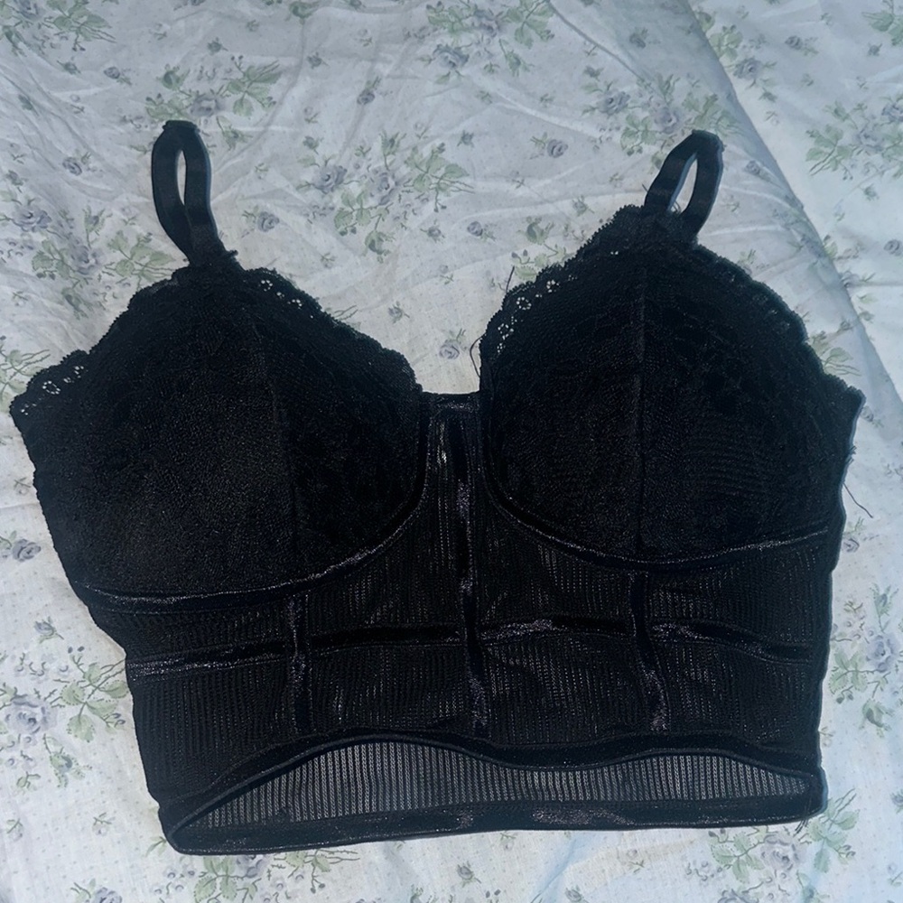 Elegant Black Lace Bralette